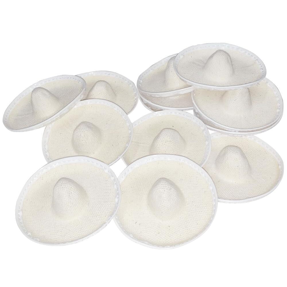 3862 12 Mini Sombreros 3 Inches Wide Mini Hats for Bottles - Wedding